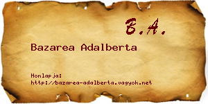 Bazarea Adalberta névjegykártya
